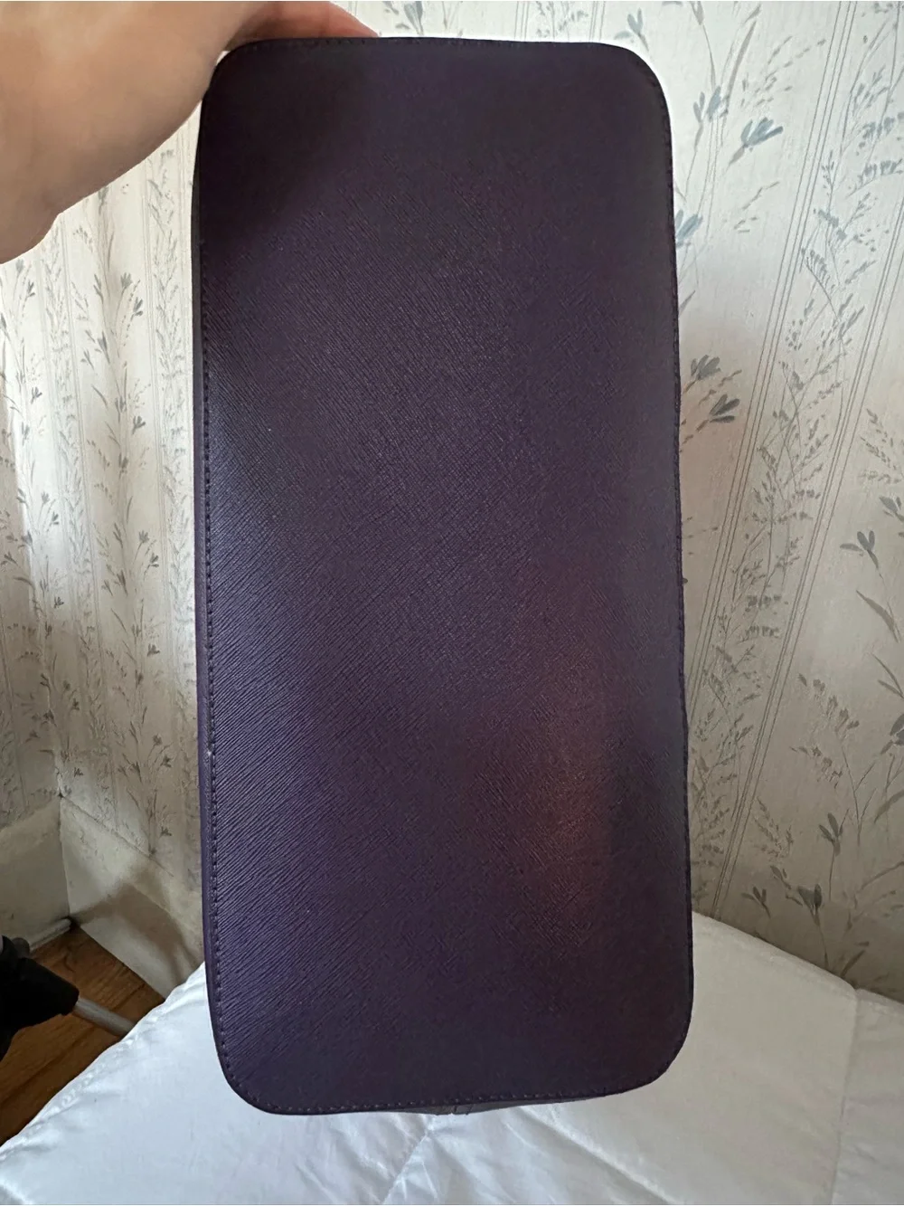 Michael Kors Purple Studded Leather Tote